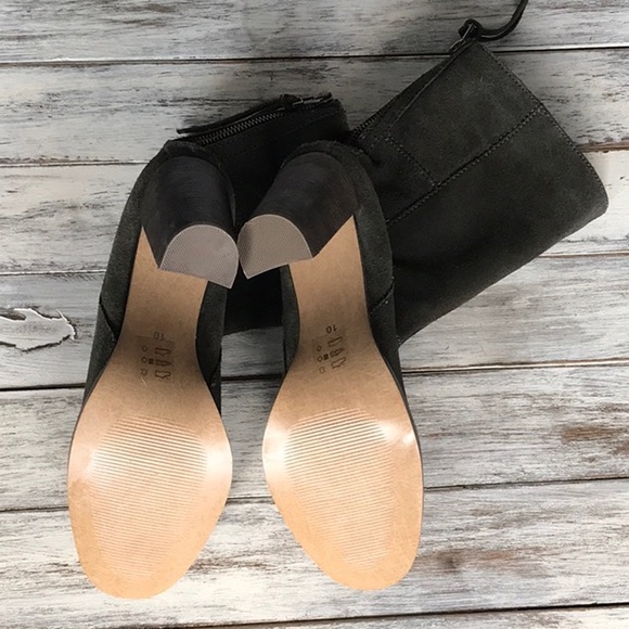 Steve Madden Kaycie olive suede leather heel boots - Picture 6 of 7